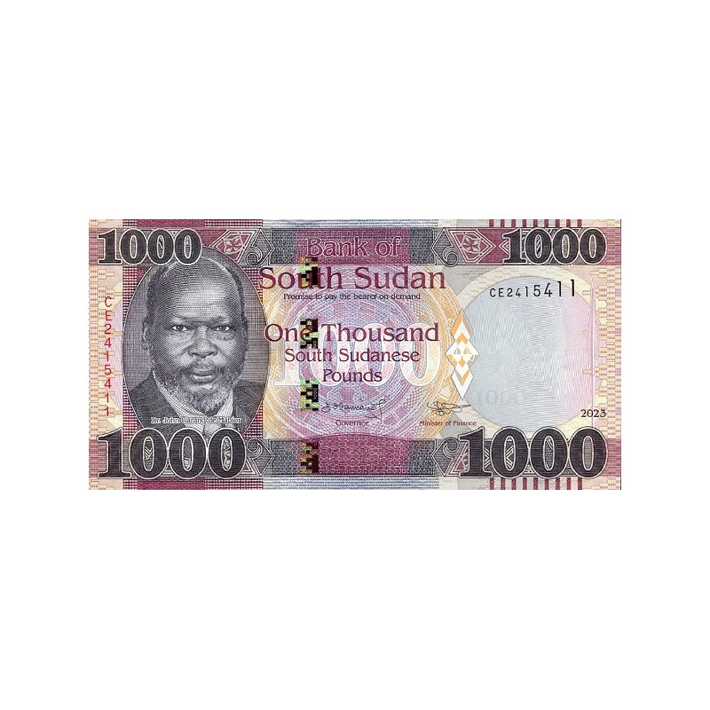 Sydsudan 1000 Pounds 2023 P17c