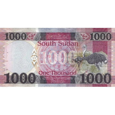 Sydsudan 1000 Pounds 2023 P17c