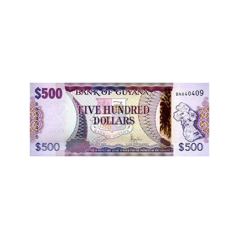 Guyana 500 Dollars 2024 P37c