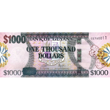 Guyana 1000 Dollars 2024 P38d