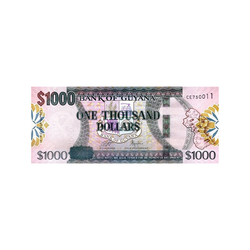 Guyana 1000 Dollars 2024 P38d
