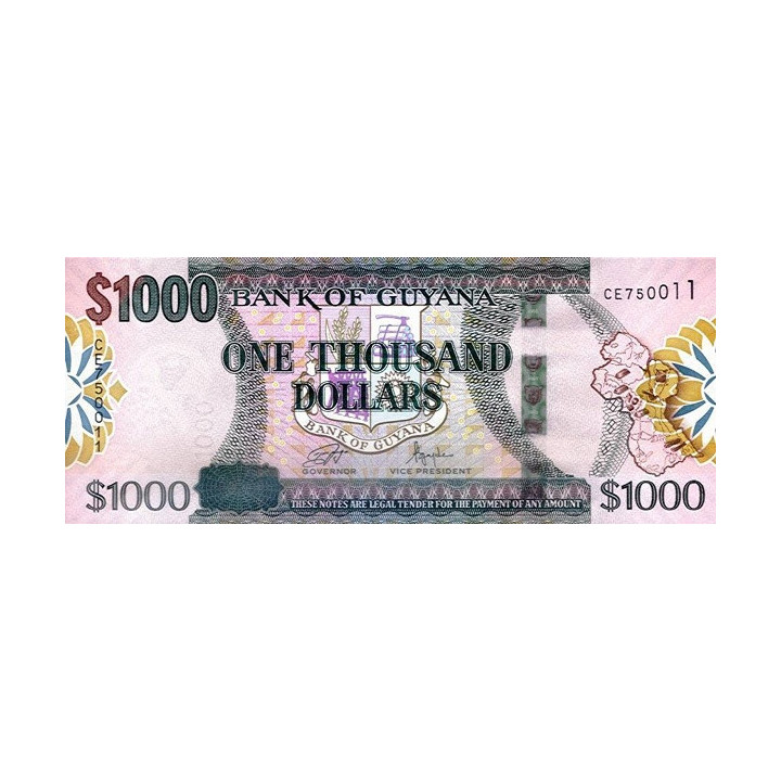 Guyana 1000 Dollars 2024 P38d