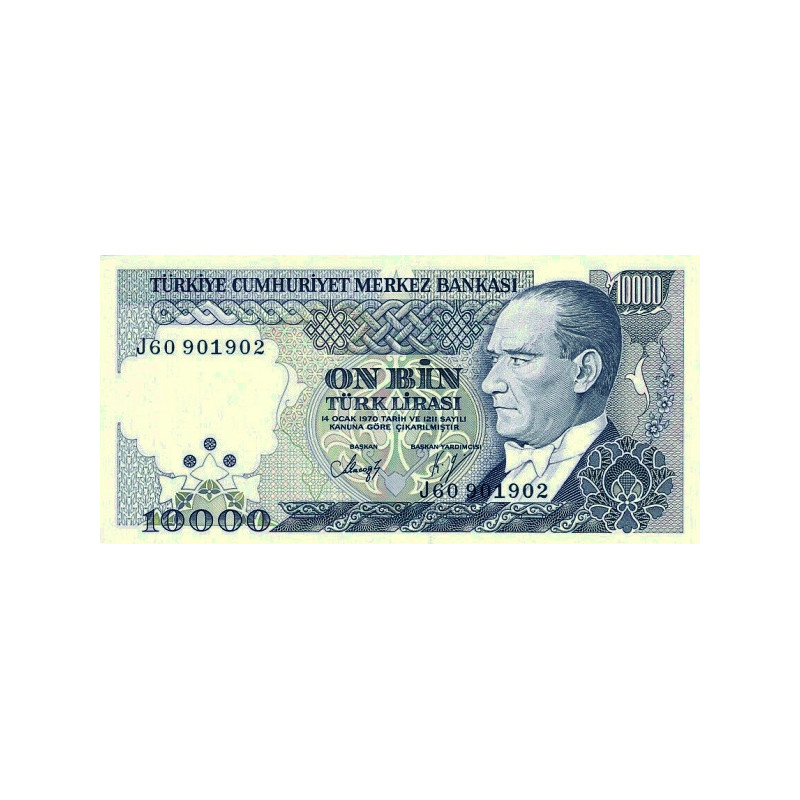 Turkey 10.000 Lirasi 1970 P200(2)
