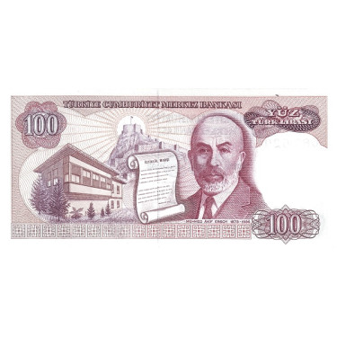 Turkey 100 Lirasi 1972 P194a2