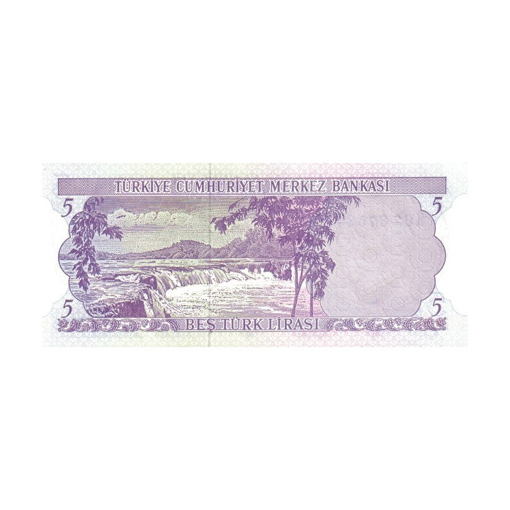 Turkiet 5 Lirasi 1970 P185