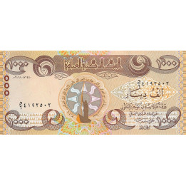 Irak 1000 Dinars IQD 2018 P104a