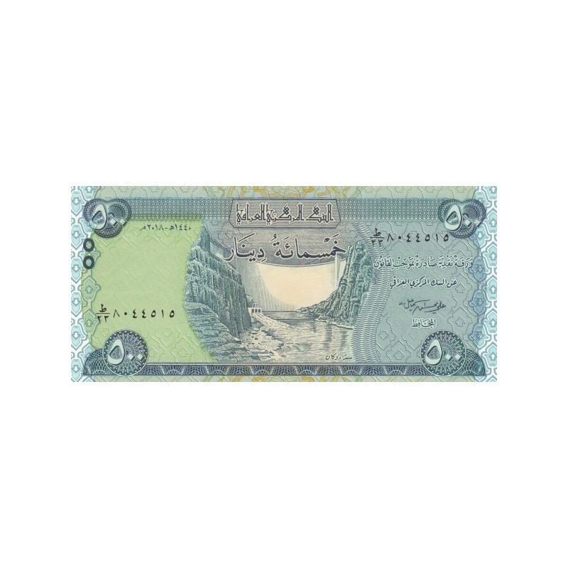 Iraq 500 Dinars IQD 2018 P98Ab