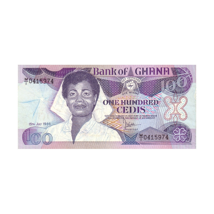 Ghana 100 Cedis 1986 P-26a