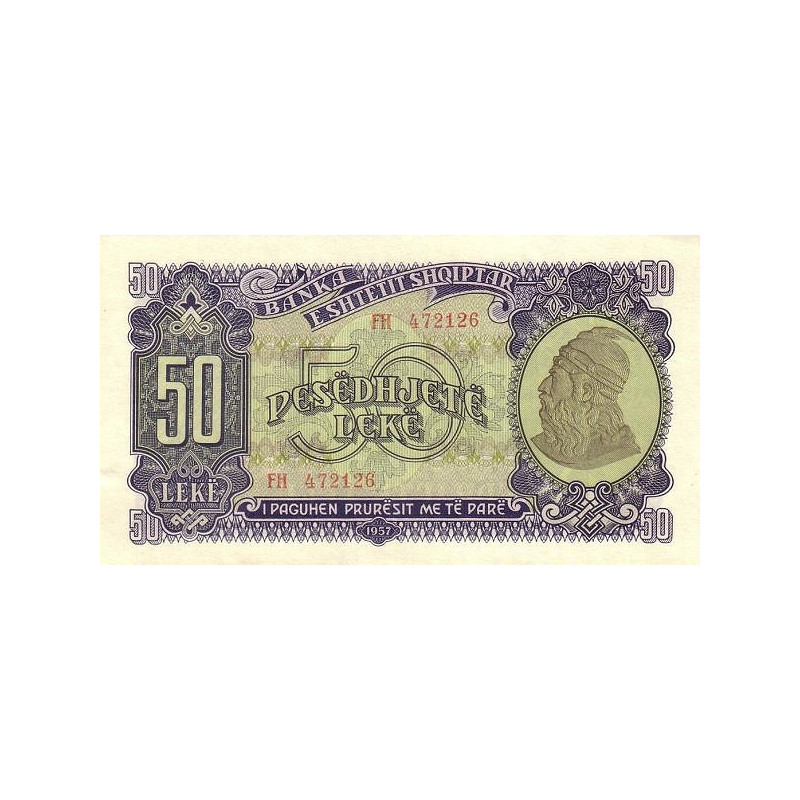 Albania 50 Leke 1957 P29