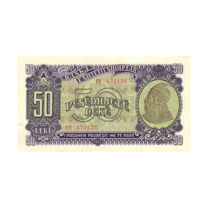 Albania 50 Leke 1957 P29