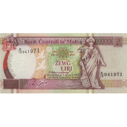 Malta 2 Liri 1994 P45d
