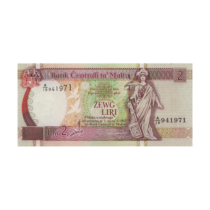Malta 2 Liri 1994 P45d
