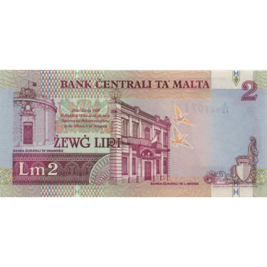 Malta 2 Liri 1994 P45d