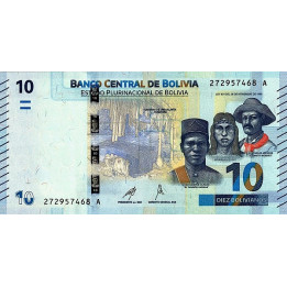 Bolivia 10 Bolivianos 2024 P248b