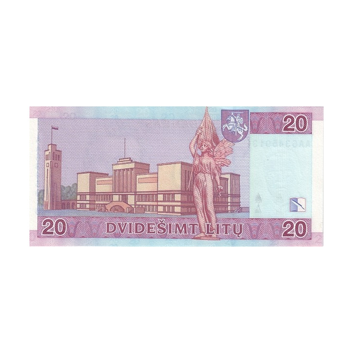 Lithuania 20 Litu 2007 P69