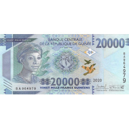 Guinea 20000 Francs 2020 P50c