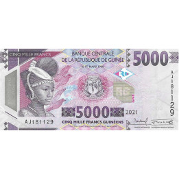 Guinea 5000 Francs 2021 P49c