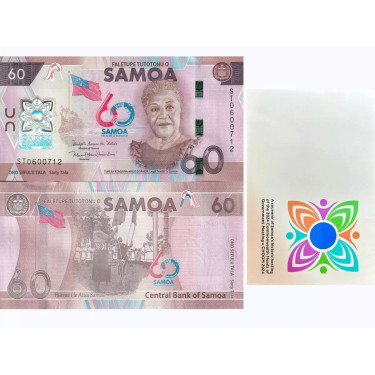 Samoa Set 5-10-20-60 Tala 2024 CHOGM with folder