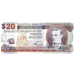 Barbados 20 Dollars 2012 P72