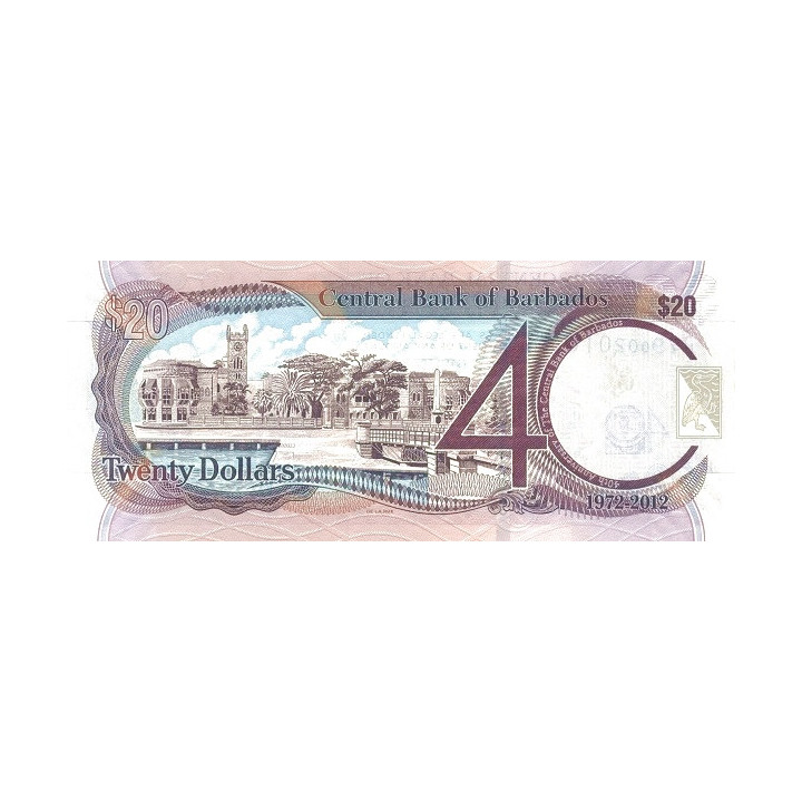 Barbados 20 Dollars 2012 P72