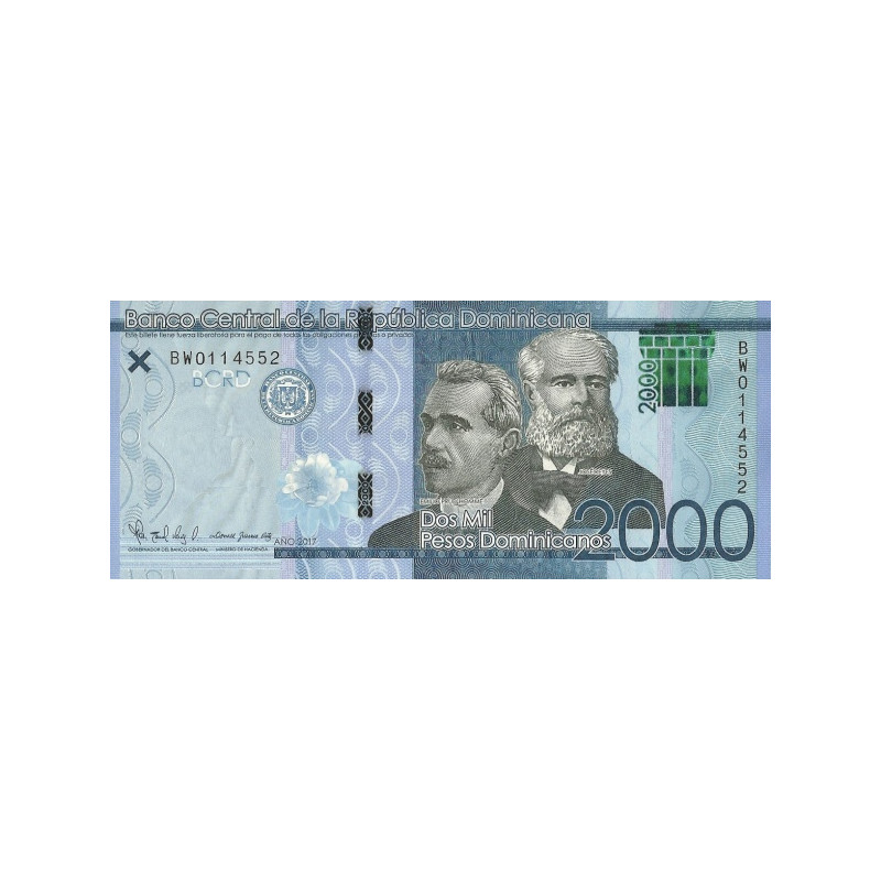 Dominikanska Republiken 2000 Pesos 2017 P194