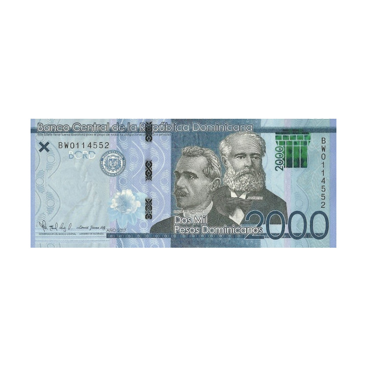 Dominikanska Republiken 2000 Pesos 2017 P194