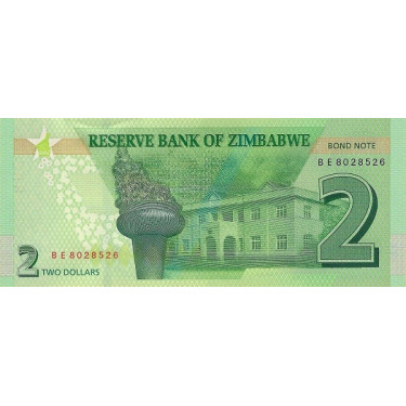 Zimbabwe 2 dollars 2016 P-99