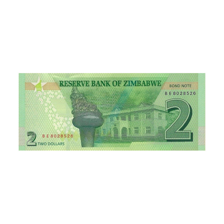 Zimbabwe 2 dollars 2016 P-99
