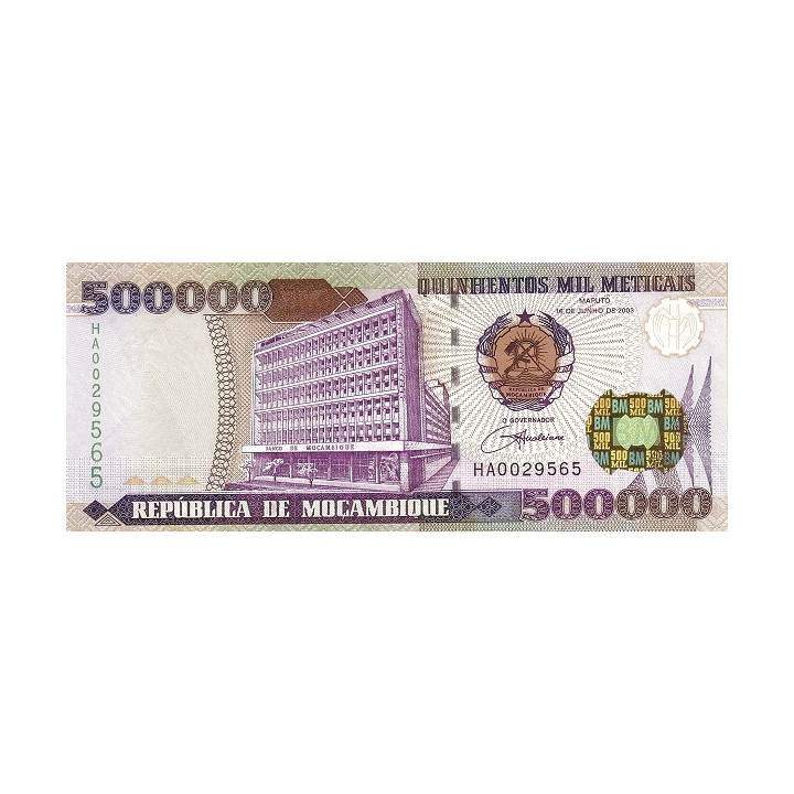 Mozambique 500 000 Meticais 2003 P-142