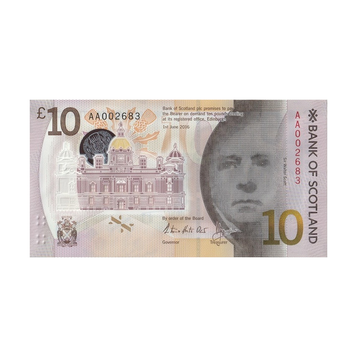 Skottland 10 Pounds 2016 P131