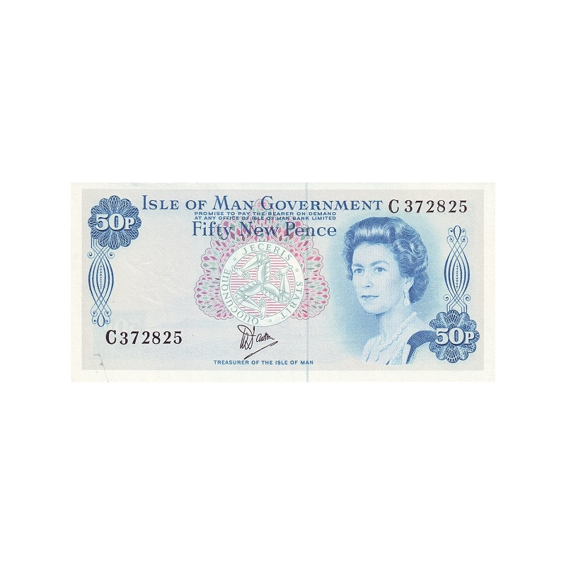 Isle of Man 50 Pence ND 1979 P33