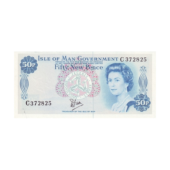 Isle of Man 50 Pence ND 1979 P33