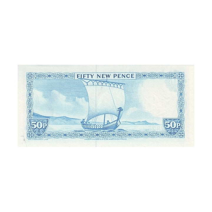 Isle of Man 50 Pence ND 1979 P33