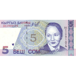 Kirgizistan 5 Som 1997 P13