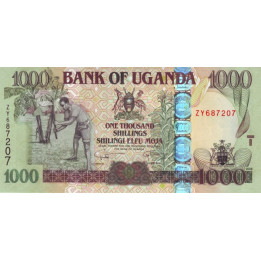 Uganda 1000 Shillings 2008 P43c