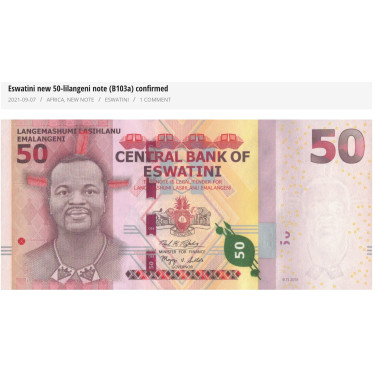 Eswatini (Swaziland) 50 Emalangeni 2021 P-new