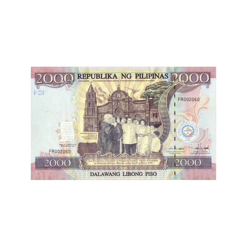 Philippines 2000 Piso 1998 P189a