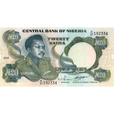 Nigeria 20 Naira 2001 P26g