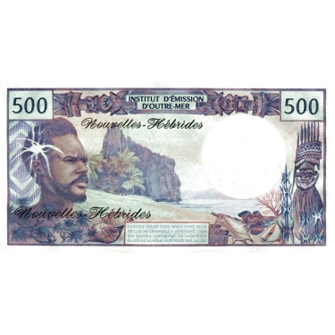 New Hebrides (Vanuatu) 500 Francs 1981 P19c