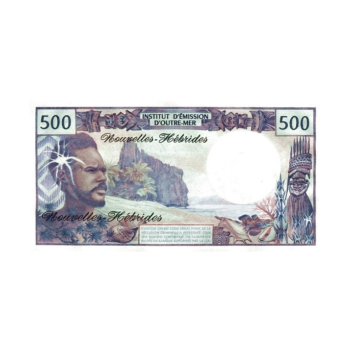 Nya Hebriderna (Vanuatu) 500 Francs 1981 P19c