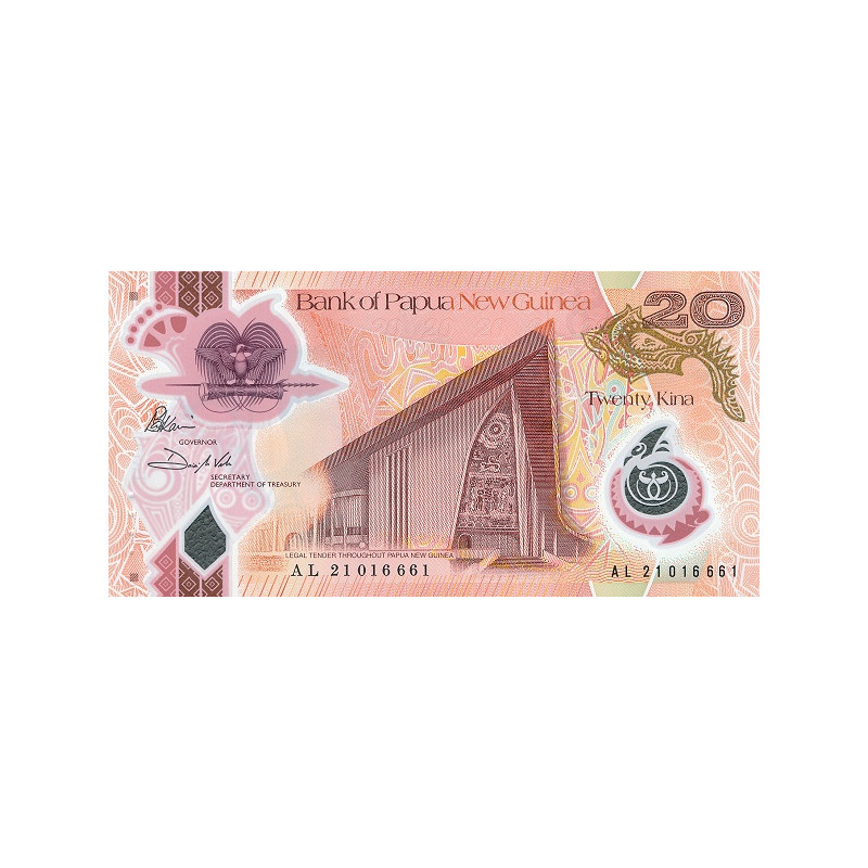 Papua New Guinea 20 Kina 2021 P53