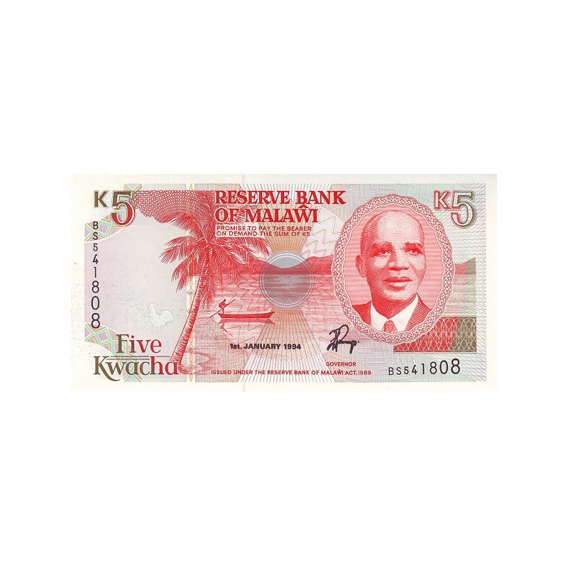 Malawi 5 Kwacha 1994 P24b