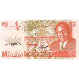 Malawi 5 Kwacha 1995 P30