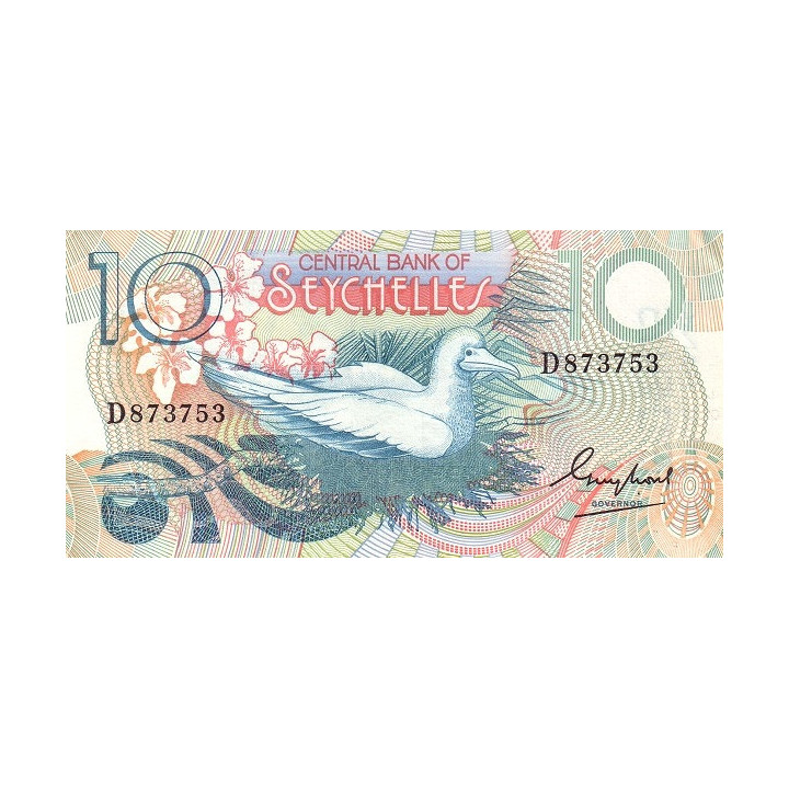 Seychellerna 10 Rupees ND 1983 P28