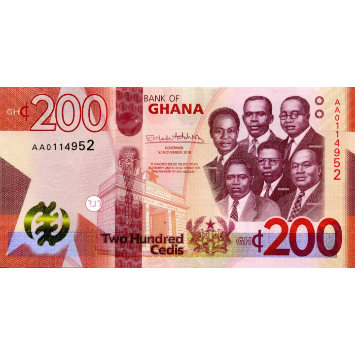 Ghana 200 Cedis 2019 P-51