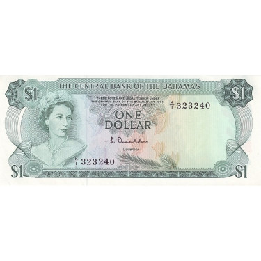 Bahamas 1 Dollar 1974 P35a2