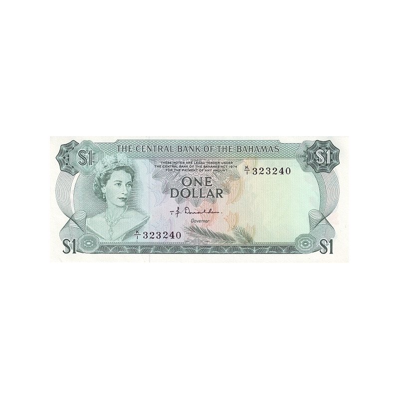 Bahamas 1 Dollar 1974 P35a2