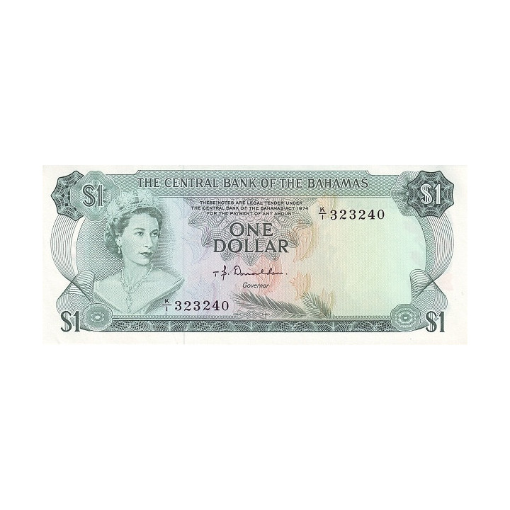 Bahamas 1 Dollar 1974 P35a2