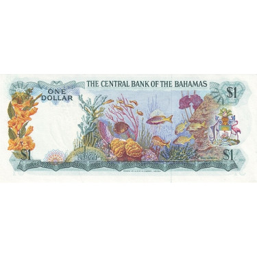 Bahamas 1 Dollar 1974 P35a2