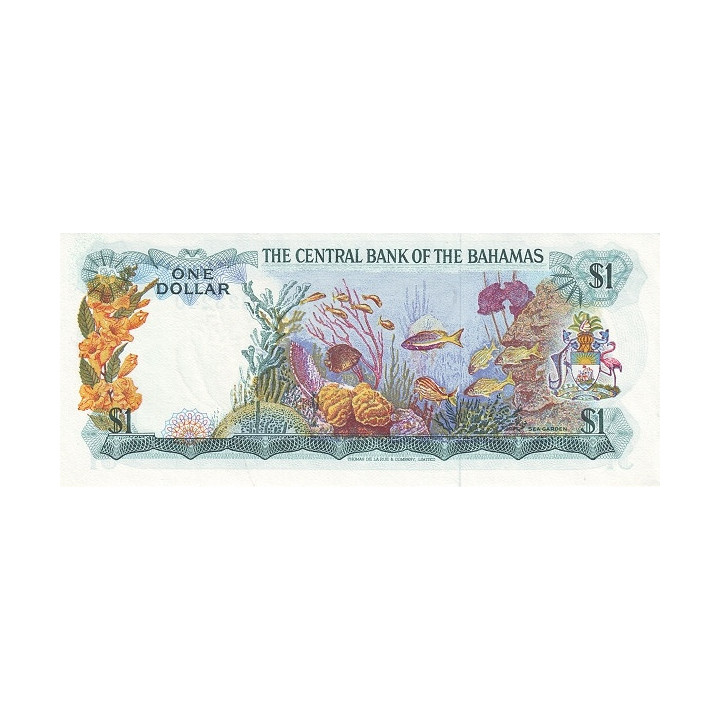 Bahamas 1 Dollar 1974 P35a2